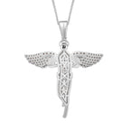 Moissanit Anhänger mit Kette ca. 45 cm, 925 Silber rhodiniert ca. 1.99 ct