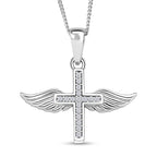 Moissanit Anhänger mit Kette ca. 45 cm, 925 Silber rhodiniert
