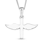 Moissanit Anhänger mit Kette ca. 45 cm, 925 Silber rhodiniert