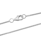 Moissanit Anhänger mit Kette ca. 45 cm, 925 Silber rhodiniert