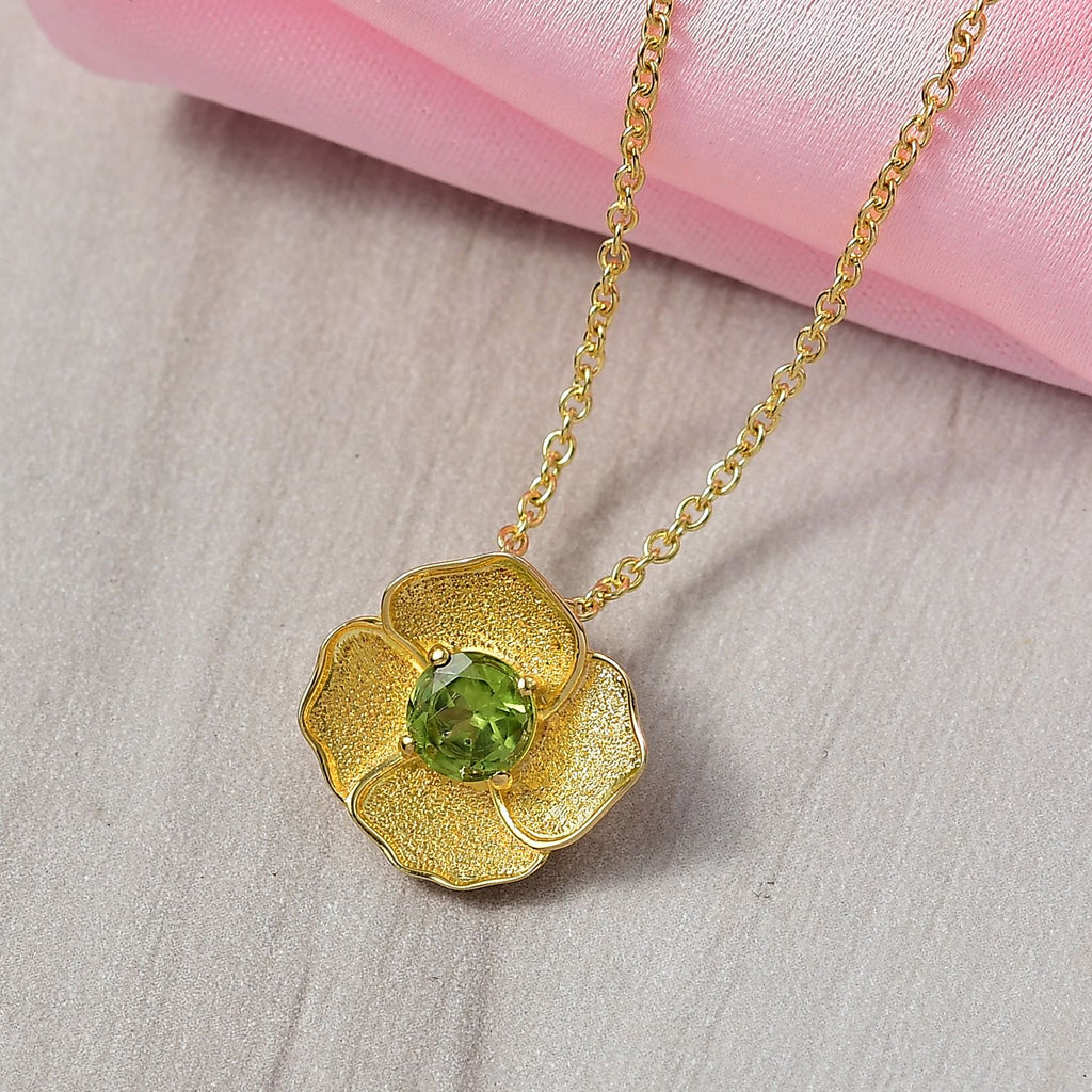 Peridot Schmuckset ca. 1.00 ct