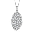 D'Joy Moissanit Schmuckset ca. 50 cm 925 Silber rhodiniert ca. 2,79 ct.