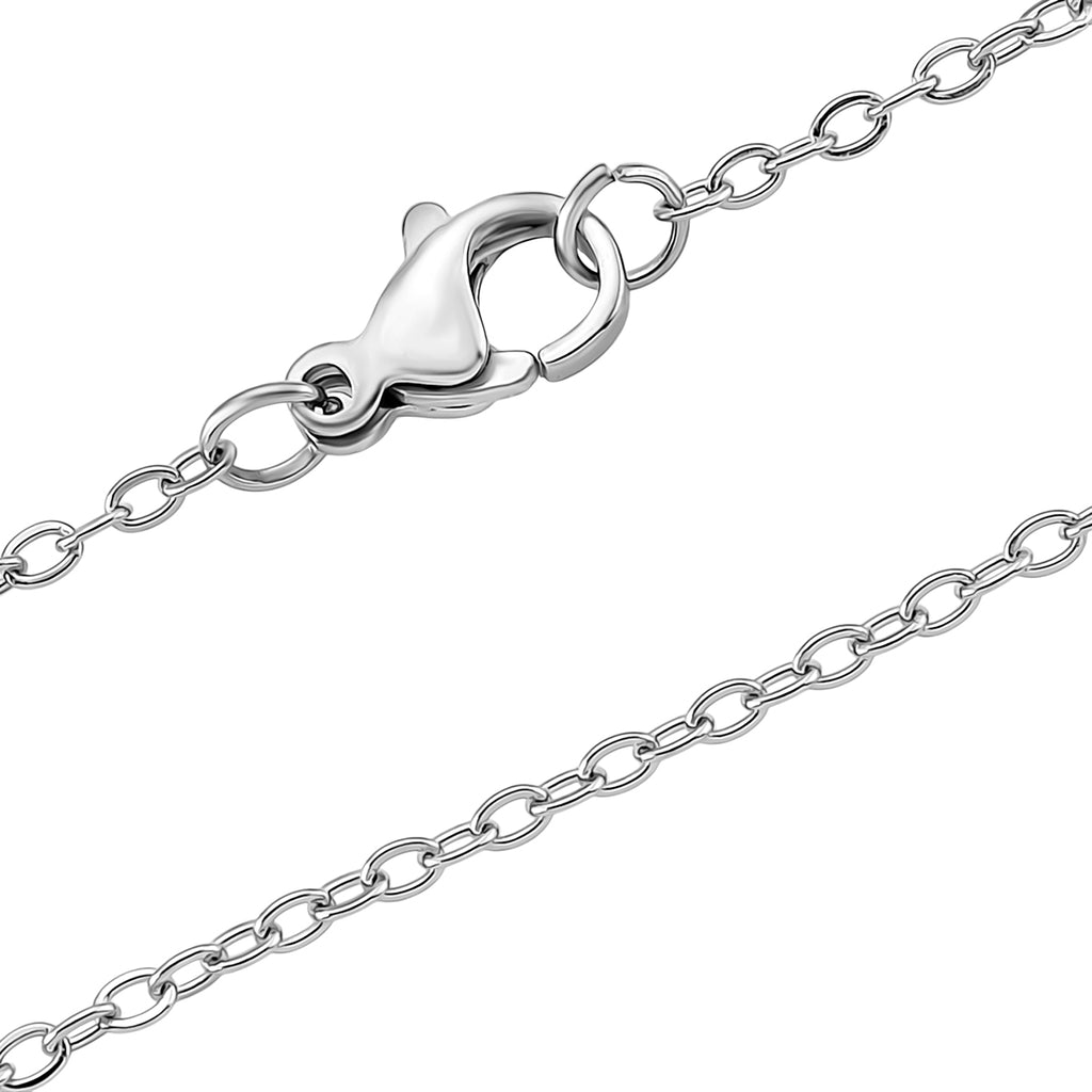 Gelber Fluorit Schmuckset ca. 50 cm 316L Edelstahl ca. 20.00 ct