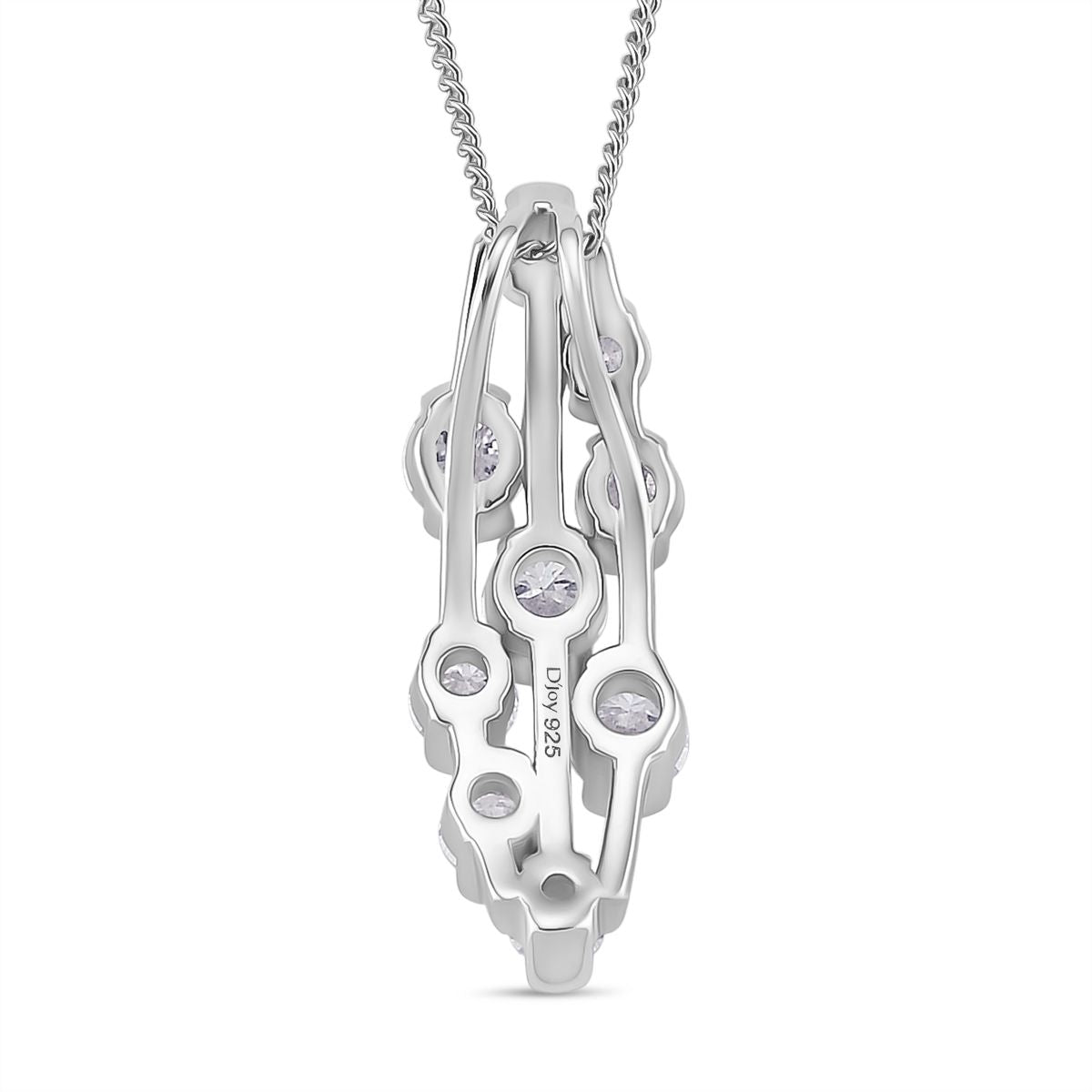 RADIANTA GRA zertifiziert Moissanit (D-VVS) Schmuckset ca. 45 cm 925 Silber rhodiniert ca. 1.45 ct