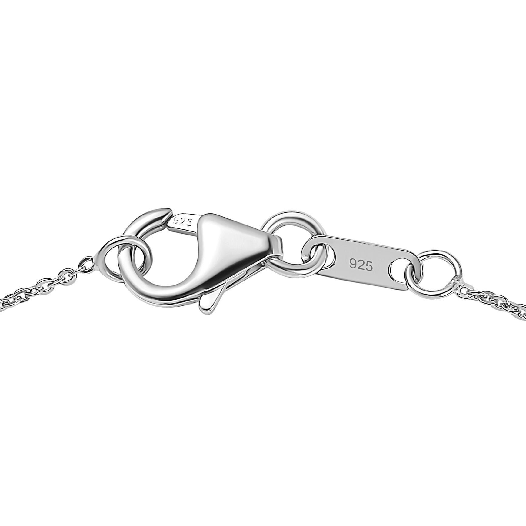 D'Joy AA Natürlicher Kaschmir-Kyanit, Moissanit Schmuckset ca. 50 cm 925 Silber rhodiniert ca. 5,04 ct.
