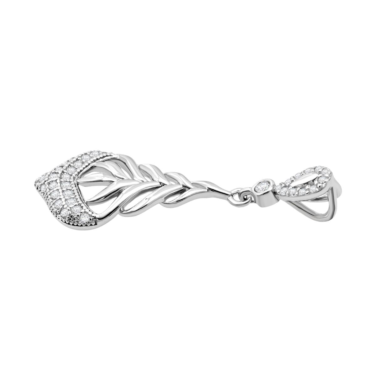 Lustro Stella Weißer Zirkonia Schmuckset 925 Silber rhodiniert 1.51 ct