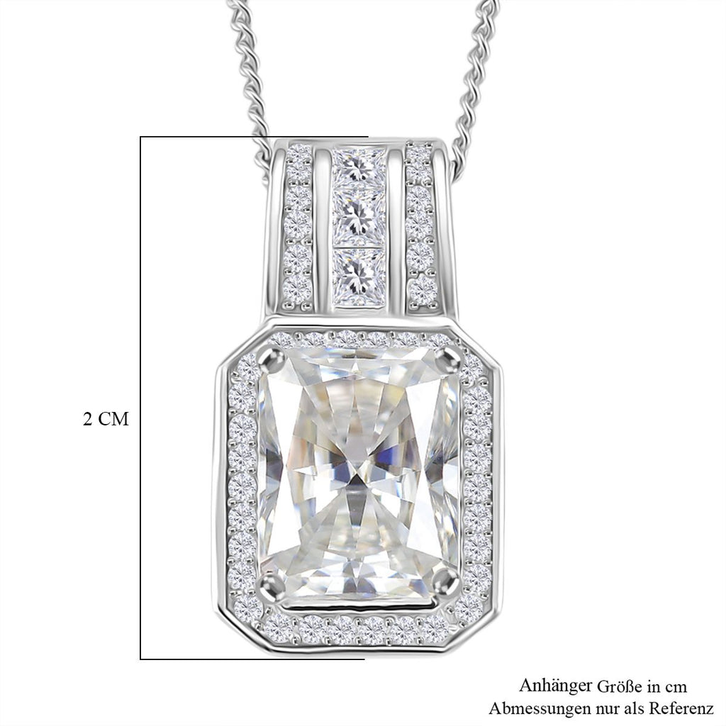 RADIANTA GRA zertifiziert Moissanit (D-VVS) Schmuckset ca. 45 cm 925 Silber rhodiniert ca. 2.82 ct