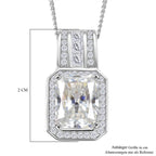 RADIANTA GRA zertifiziert Moissanit (D-VVS) Schmuckset ca. 45 cm 925 Silber rhodiniert ca. 2.82 ct