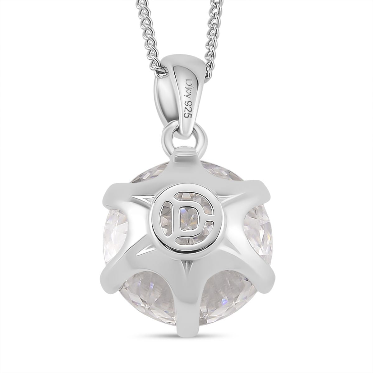 RADIANTA GRA zertifiziert 120 Facetten Moissanit (D-VVS) Schmuckset ca. 45 cm 925 Silber rhodiniert ca. 11.10 ct