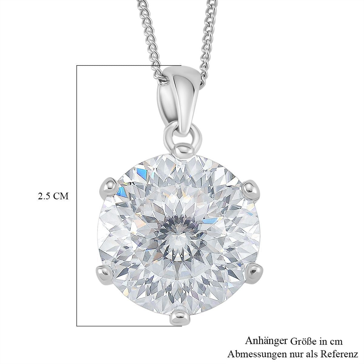 RADIANTA GRA zertifiziert 120 Facetten Moissanit (D-VVS) Schmuckset ca. 45 cm 925 Silber rhodiniert ca. 11.10 ct