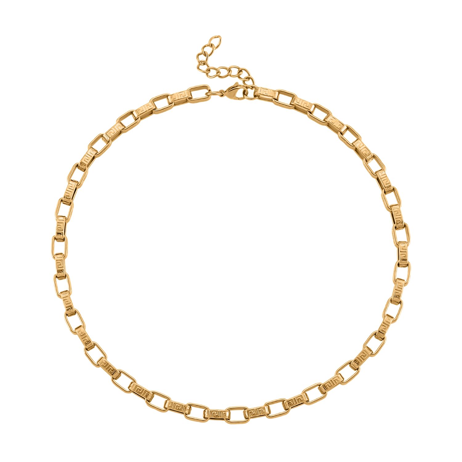 2er Set - D'Joy AA Goldene Gliederkette und Silberne Schlangenkette, ca. 45 cm