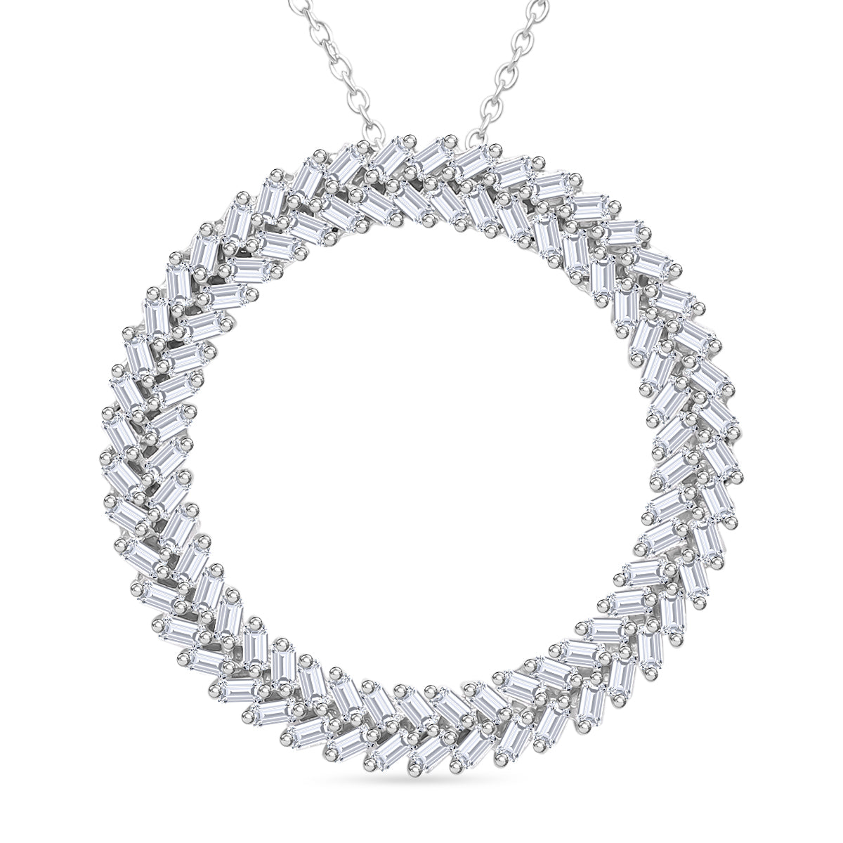 LUXURIANT DIAMOND - Lab Grown Diamant VS-EF SGL zertifiziert Anhänger mit Kette ca. 50 cm 925 Silber rhodiniert ca. 1.00 ct