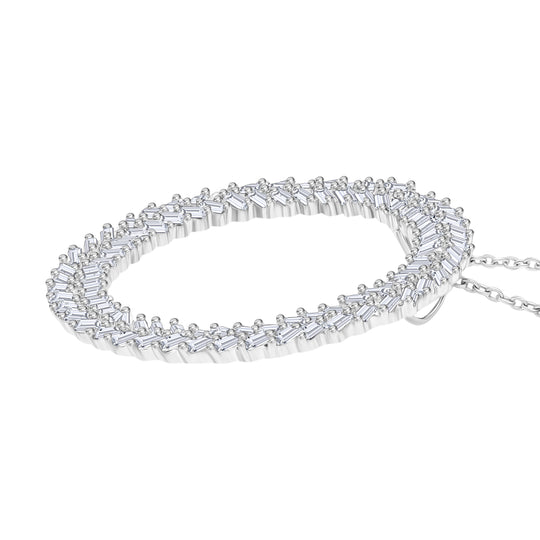 LUXURIANT DIAMOND - Lab Grown Diamant VS-EF SGL zertifiziert Anhänger mit Kette ca. 50 cm 925 Silber rhodiniert ca. 1.00 ct