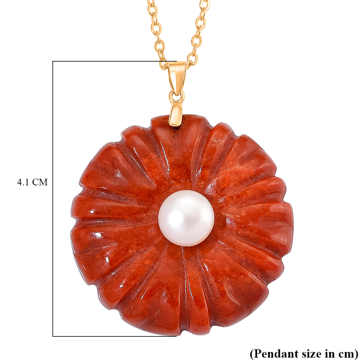 D'Joy Burmesischer Rote Jadeit Jade, Weiße Süßwasser Perle (9-9.5mm) Schmuckset ca. 50 cm 925 Silber Vergoldet 110.00 ct