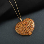 D'Joy Gelber Saphir Schmuckset ca. 50 cm 925 Silber 750 Gelbgold Vermeil ca. 23,87 ct.
