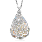 Opalite Schmuckset Legierung, Legierung Schwarz oxidiert  ca. 100.00 ct