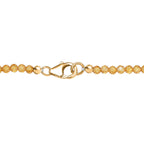 D'Joy AA Citrin Schmuckset ca. 50 cm 925 Silber 750 Gelbgold Vermeil ca. 85.83 ct