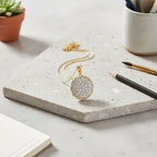 LUXURIANT DIAMOND - Lab Grown Diamant SI-GH SGL zertifiziert Schmuckset ca. 50 cm 925 Silber 750 Gelbgold Vermeil ca. 1.33 ct