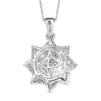 LUXURIANT DIAMOND - Lab Grown Diamant SI-GH SGL zertifiziert Schmuckset ca. 50 cm 925 Silber rhodiniert ca. 1.00 ct