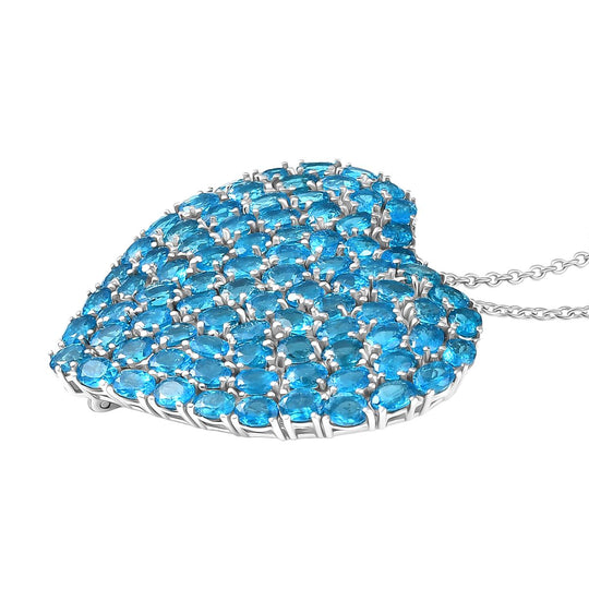 D'Joy Neon Apatit Schmuckset ca. 45 cm 925 Silber rhodiniert ca. 18.04 ct