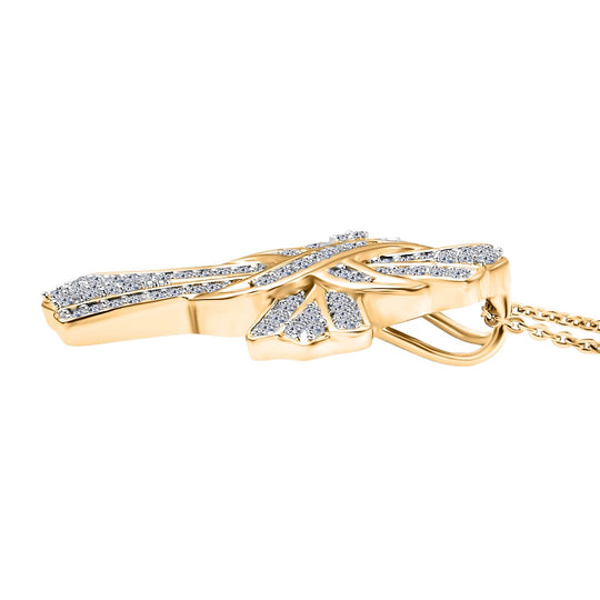 Lab Grown Diamant VS Schmuckset ca. 50 cm 925 Silber 750 Gelbgold Vermeil ca. 0.51 ct