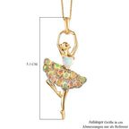 D'Joy AA Natürlicher, äthiopischer Welo Opal Schmuckset ca. 50 cm 925 Silber 750 Gelbgold Vermeil ca. 4.28 ct