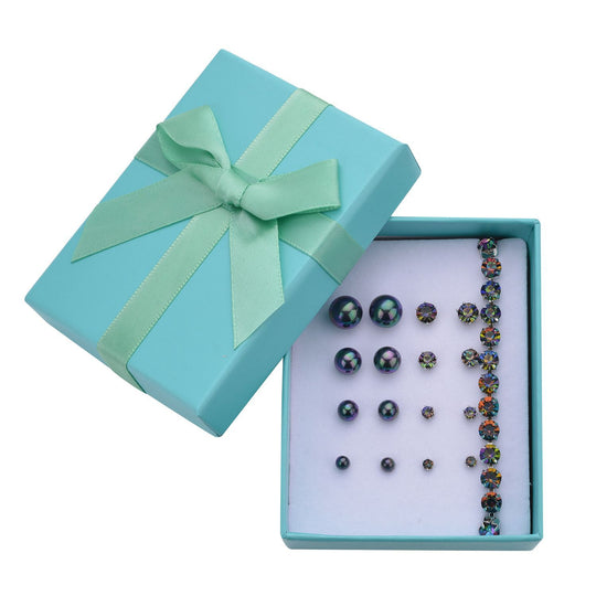 Weiße Muschelkernperle Schmuckset 55.00 ct