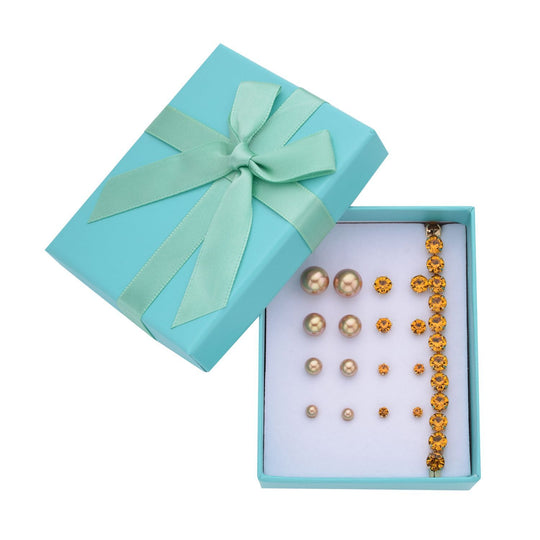 Rosa Muschelkernperle Schmuckset