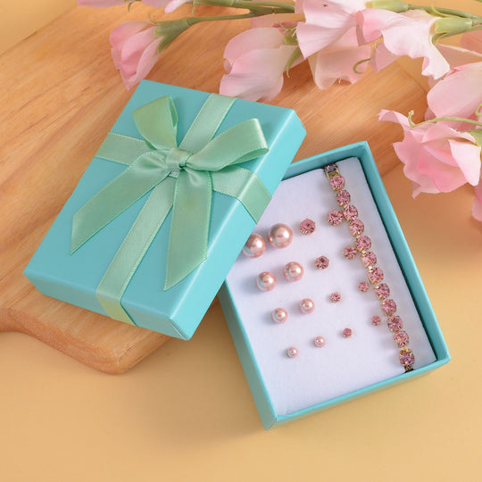 Weiße Muschelkernperle Schmuckset 55.00 ct
