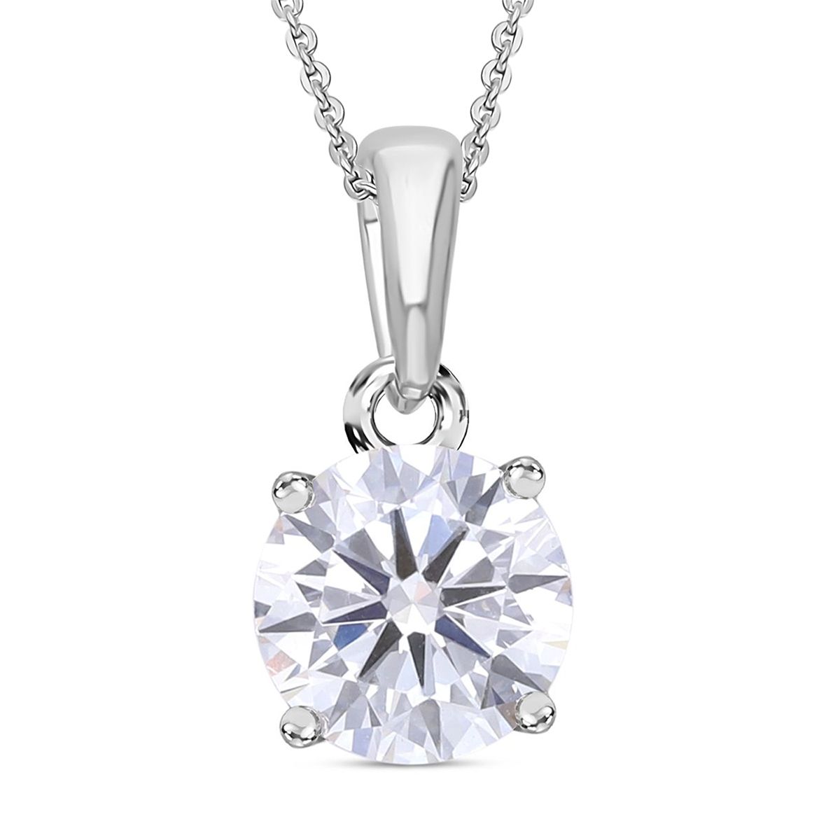 LUXURIANT DIAMOND - Lab Grown Diamant SI-GH SGL zertifiziert Anhänger mit Kette, ca. 50 cm 925 Silber rhodiniert ca. 1.00 ct
