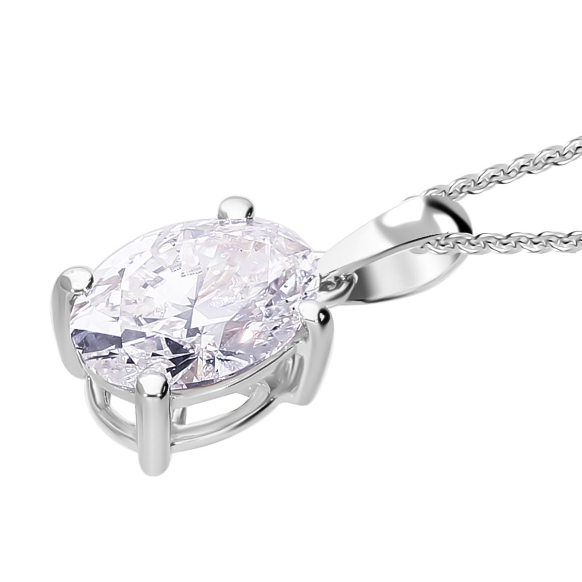 LUXURIANT DIAMOND - Lab Grown Diamant SI-GH SGL zertifiziert Anhänger mit Kette, ca. 50 cm 925 Silber rhodiniert ca. 1.00 ct