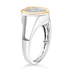 D'Joy Meteorit zweifarbiger Ring und Anhänger