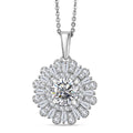 D'Joy Strontiumtitanat, Moissanit Schmuckset ca. 50 cm 925 Silber Rhodiniert ca. 2,89 ct.