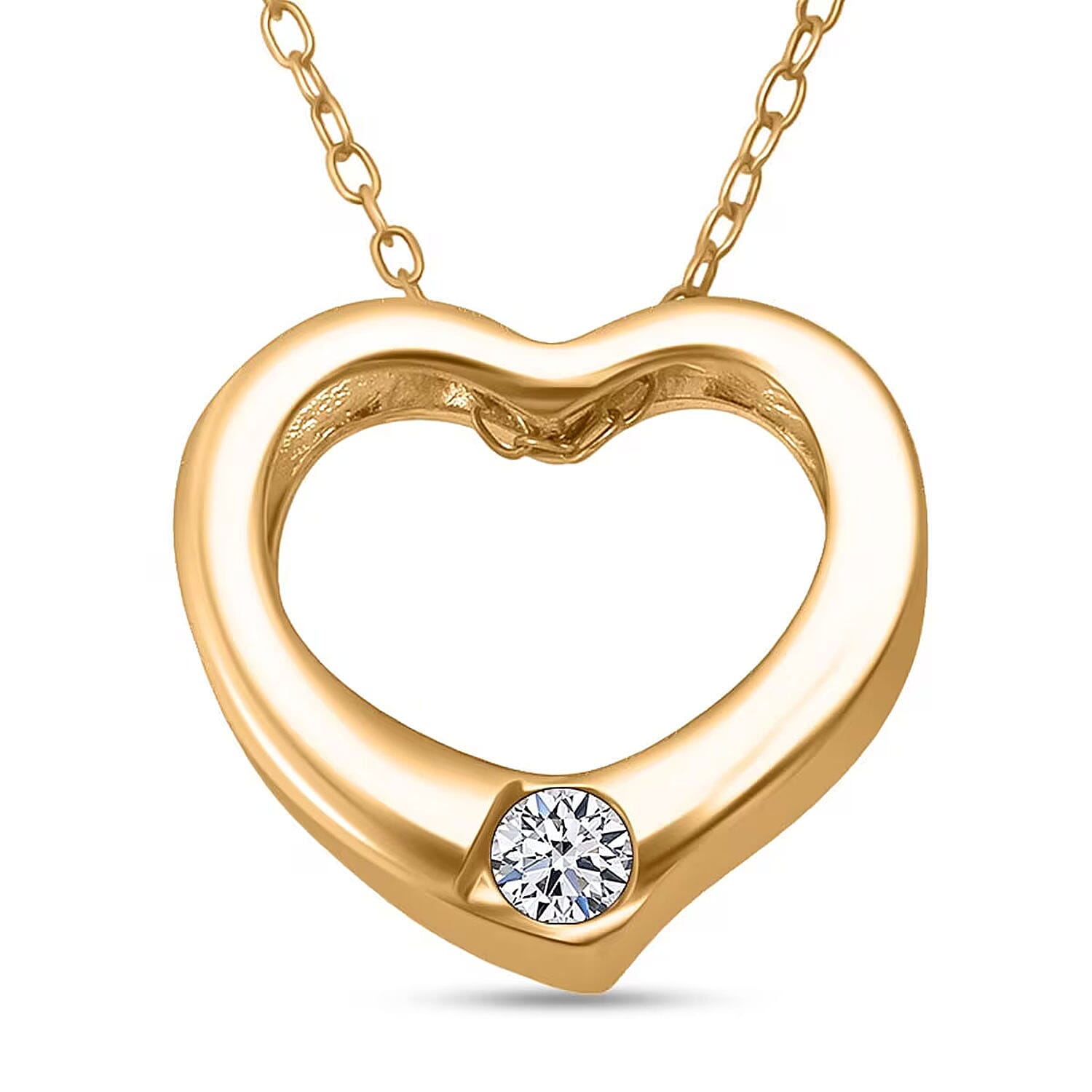 LUXURIANT DIAMOND - Lab Grown Diamant SI-GH Schmuckset ca. 50 cm 925 Silber 750 Vergoldet