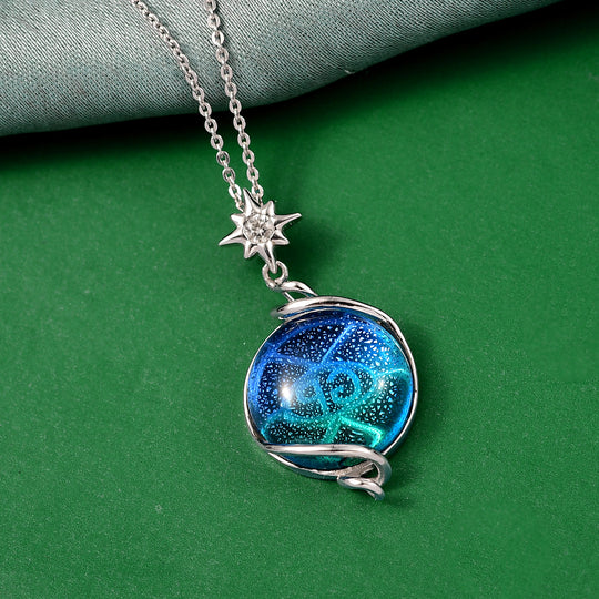 GP - Murano aus Italien, Weißer Zirkon Schmuckset ca. 50 cm 925 Silber rhodiniert