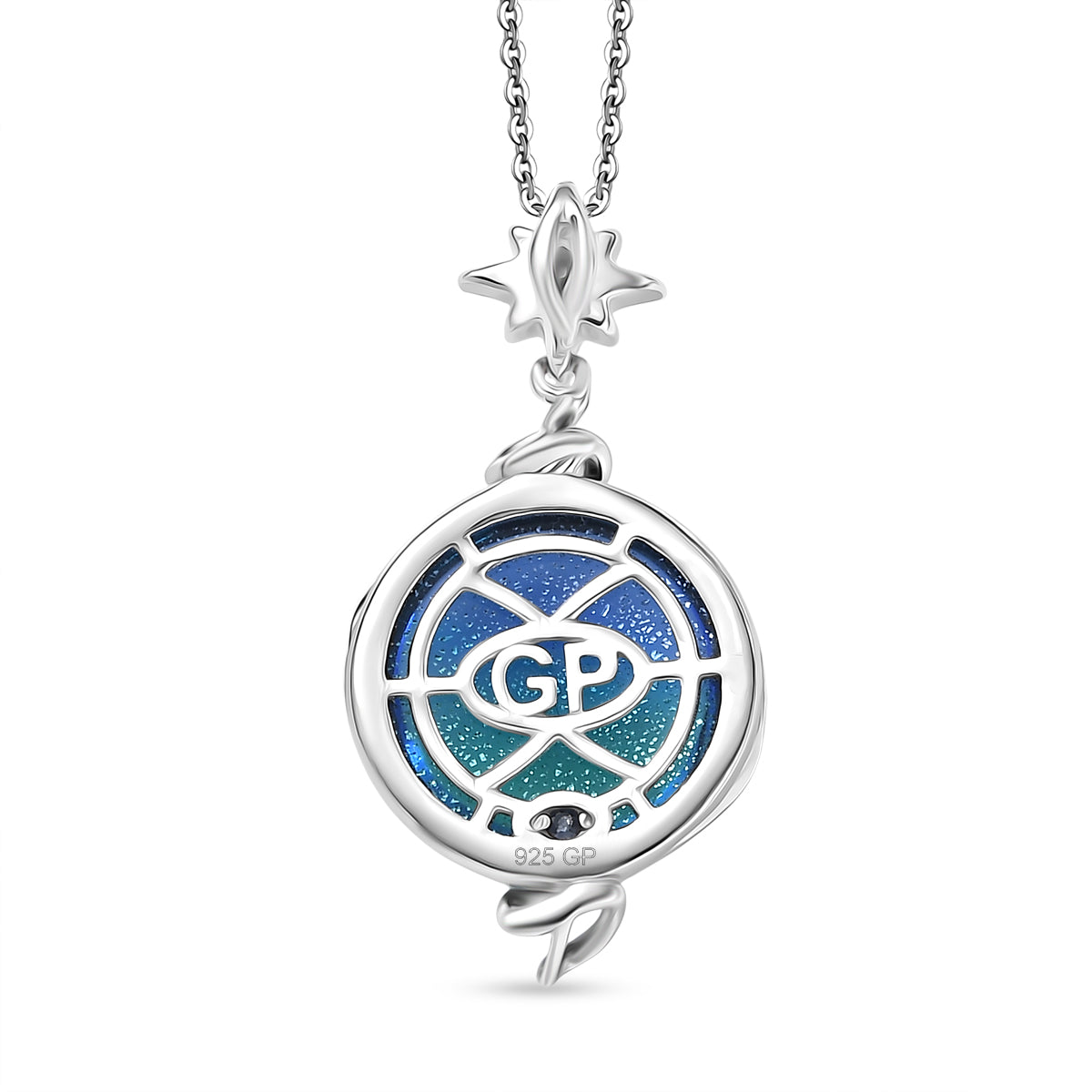 GP - Murano aus Italien, Weißer Zirkon Schmuckset ca. 50 cm 925 Silber rhodiniert