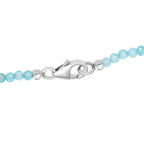 D'Joy Apatit, Labradorit Schmuckset ca. 50 cm 925 Silber rhodiniert ca. 48.60 ct