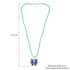 D'Joy Apatit, Labradorit Schmuckset ca. 50 cm 925 Silber rhodiniert ca. 48.60 ct