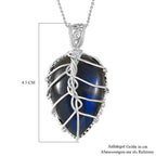 D'Joy AAA Labradorit Schmuckset ca. 50 cm 925 Silber rhodiniert ca. 30.00 ct
