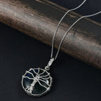 D'Joy AAA Labradorit Schmuckset ca. 50 cm 925 Silber rhodiniert ca. 30.00 ct