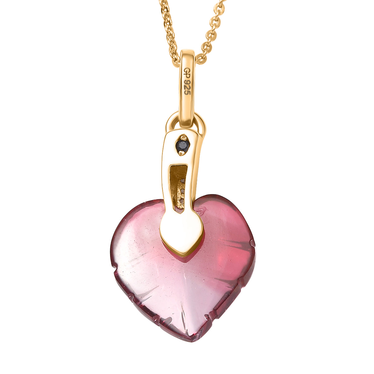 GP - Rosa Bicolor-Murano aus Italien, Kanchanaburi Blauer Saphir Schmuckset ca. 50 cm 925 Silber 750 Gelbgold Vermeil