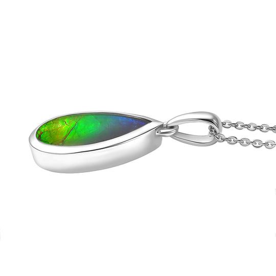 D'Joy Ammolit Schmuckset ca. 50 cm 925 Silber rhodiniert ca. 3,52 ct.