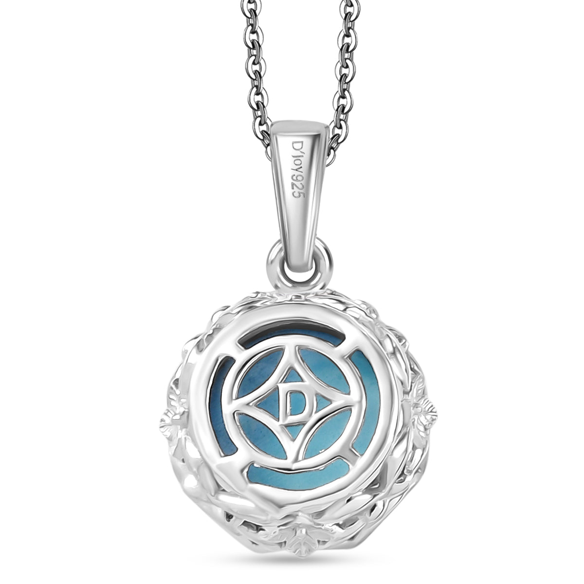 D'Joy Goldenhill Türkis Schmuckset ca. 50 cm 925 Silber rhodiniert ca. 4,48 ct