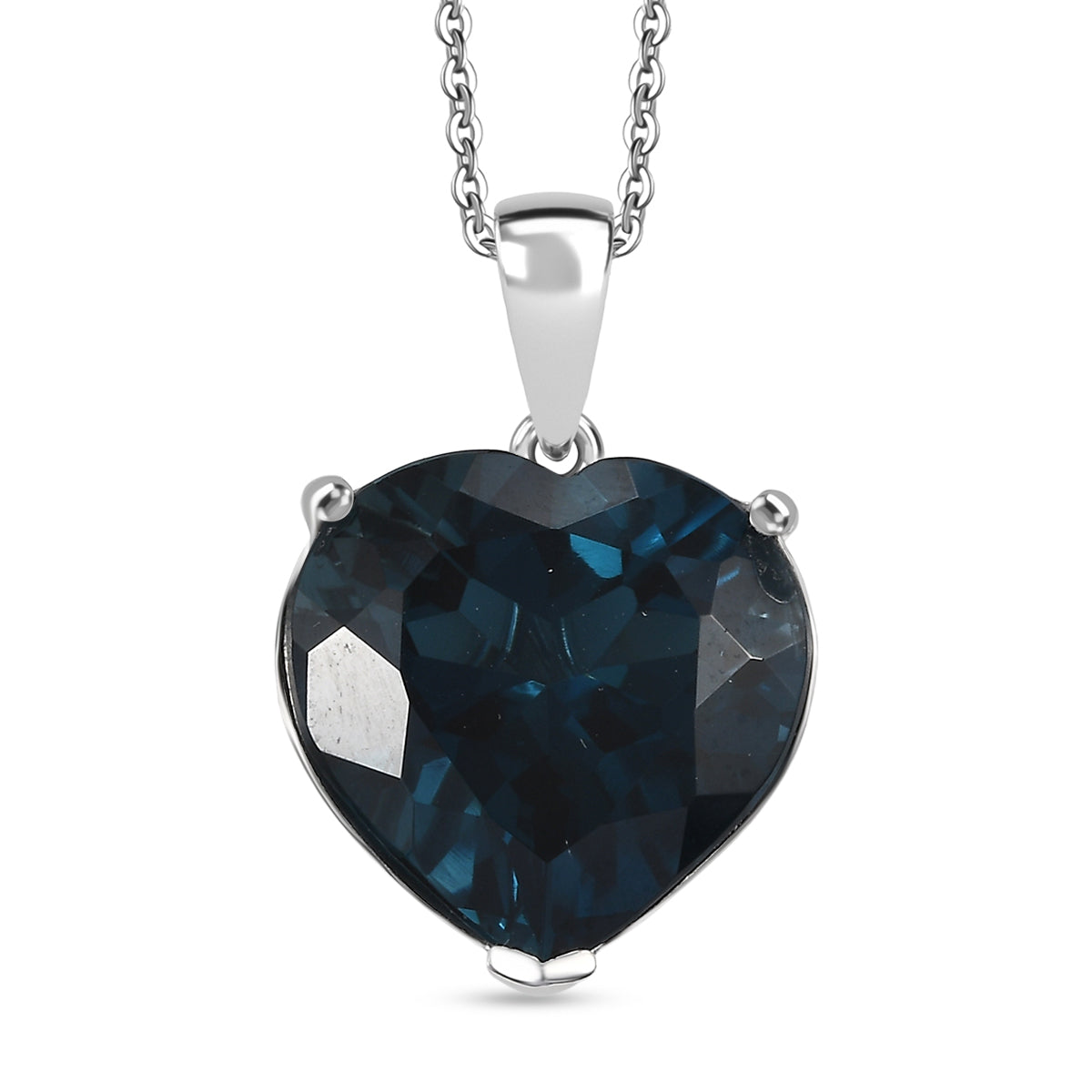 D'Joy AA London Blau Topas Schmuckset ca. 50 cm 925 Silber rhodiniert ca. 17,98 ct.