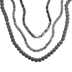 Hämatit Schmuckset, ca. 50 cm + 5 cm Extender, ca. 533,00 ct.