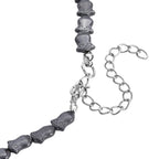 Hämatit Schmuckset, ca. 50 cm + 5 cm Extender, ca. 533,00 ct.