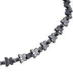 Hämatit Schmuckset, ca. 50 cm + 5 cm Extender, ca. 533,00 ct.