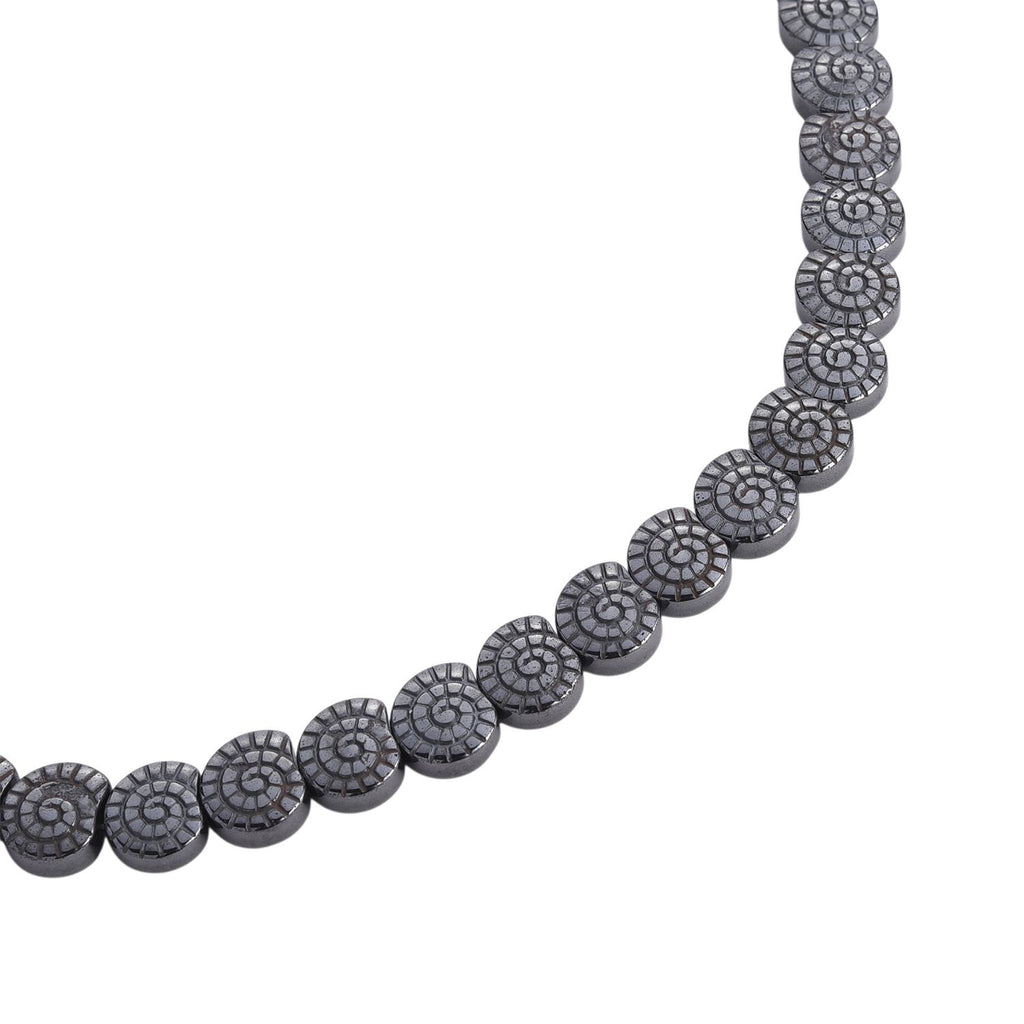 Hämatit Schmuckset, ca. 50 cm + 5 cm Extender, ca. 533,00 ct.