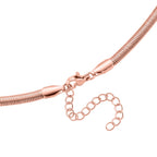 5er-Set Halsketten, ca. 45 cm + 5 cm Extender, Nickelfreies Messing Roségoldfarben