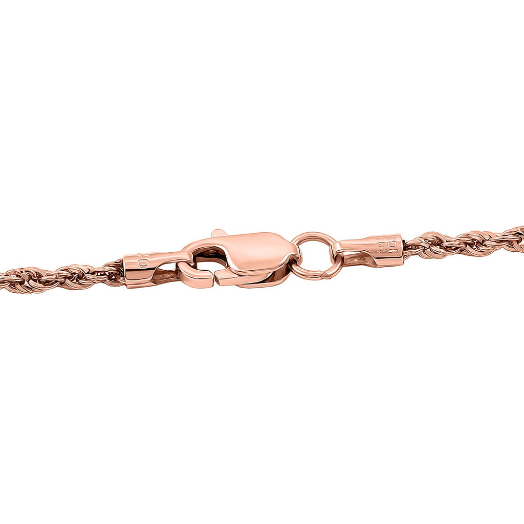 AAA Martha Rocha Kunzite, Lab Grown Diamant Schmuckset ca. 45 cm, AGI zertifiziert und geprüft, 417 Rosa Gold ca. 15.64 ct